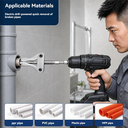 🔧🔩 Universal Broken Pipe Extractor – 50% OFF! Fits 1/2", 3/4", 1" pipes, dual drive, 3-18mm range – remove broken threads fast. 🔥💪