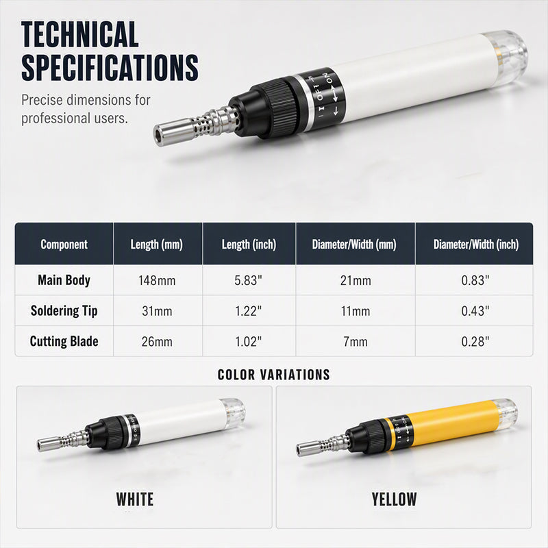 Cordless Butane Soldering Iron Pen