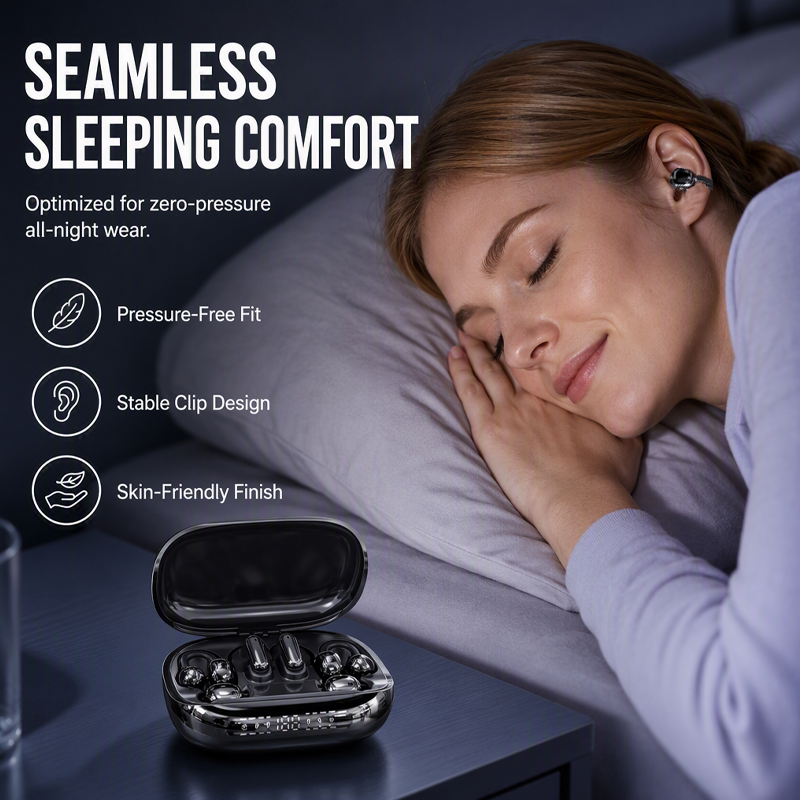 🎧50% OFF NOW ! ⚡ 6‑in‑1 Wireless Sleep Earbuds with Charging Case😴
