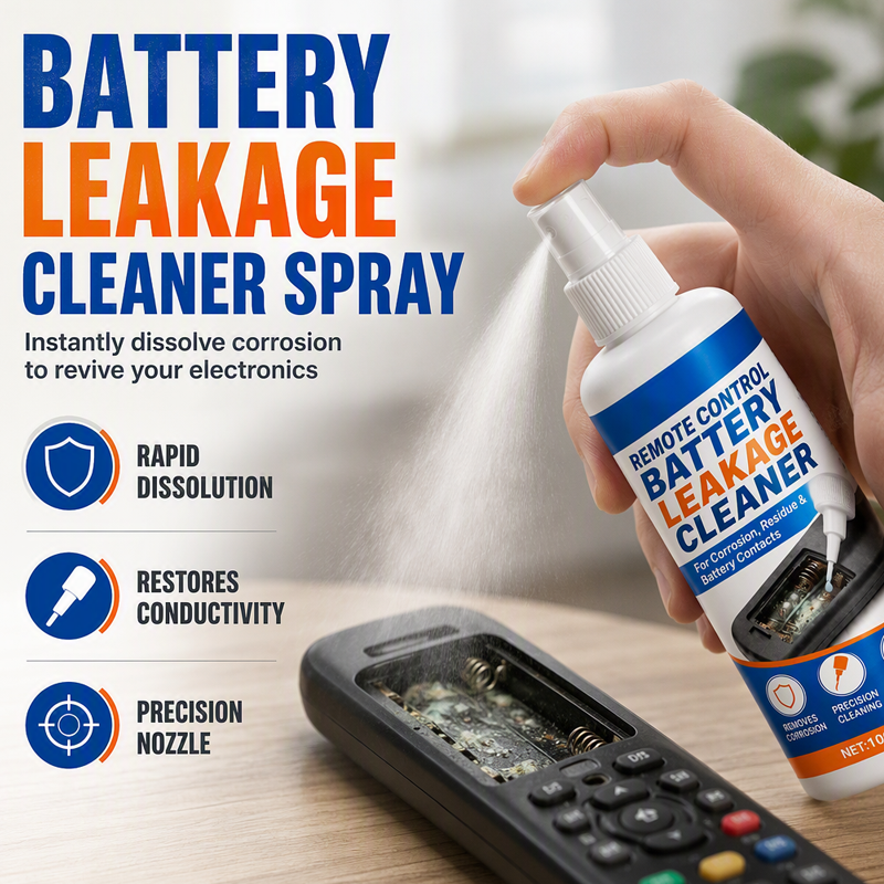 🔋 Battery Leakage Cleaner Spray for Corroded Remote Contacts