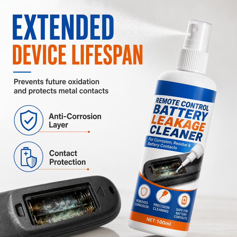🔋 Battery Leakage Cleaner Spray for Corroded Remote Contacts