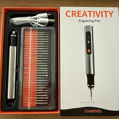 ❄️Summerfresh 50% OFF!✨Cordless Rechargeable Engraving Pen Kit – 3-Speed Precision Rotary Tool with Digital Battery Display
