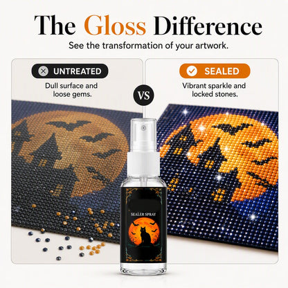 🔥 Brighter Finish Sealer Spray – Crystal-Clear Acrylic Coating with UV & Moisture Protection – Ideal for Diamond Paintings, Crafts & 3D Figures 💎🛡️