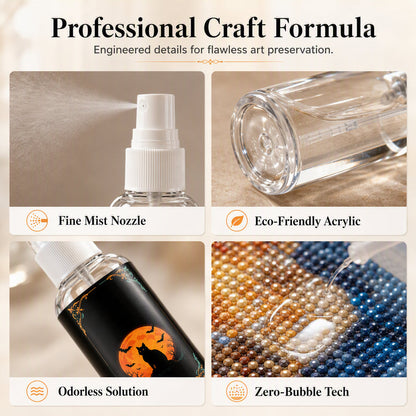 🔥 Brighter Finish Sealer Spray – Crystal-Clear Acrylic Coating with UV & Moisture Protection – Ideal for Diamond Paintings, Crafts & 3D Figures 💎🛡️