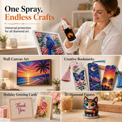 🔥 Brighter Finish Sealer Spray – Crystal-Clear Acrylic Coating with UV & Moisture Protection – Ideal for Diamond Paintings, Crafts & 3D Figures 💎🛡️