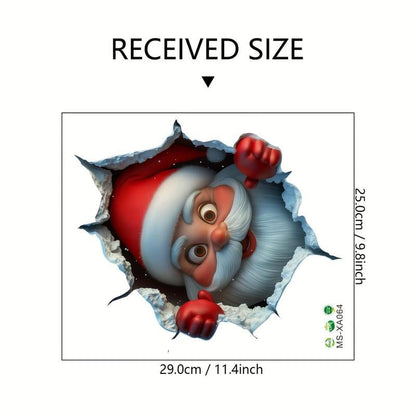 🎄❄️ Early Christmas Sale – 49% OFF!! 🎅 'Santa’s Surprise' 3D Wall Decals