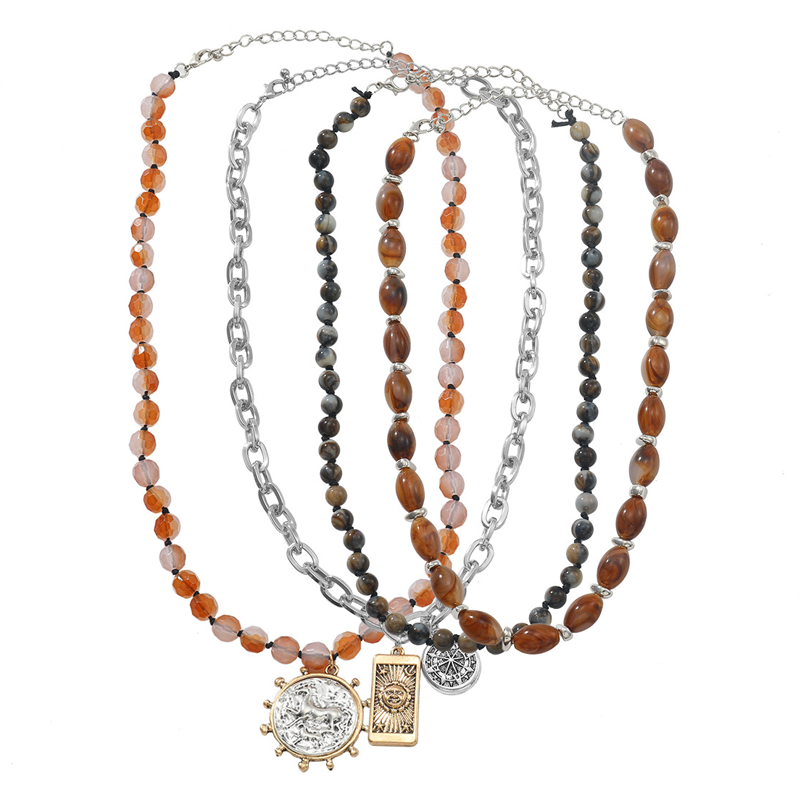 Retro Multi-Layer Beaded Necklace
