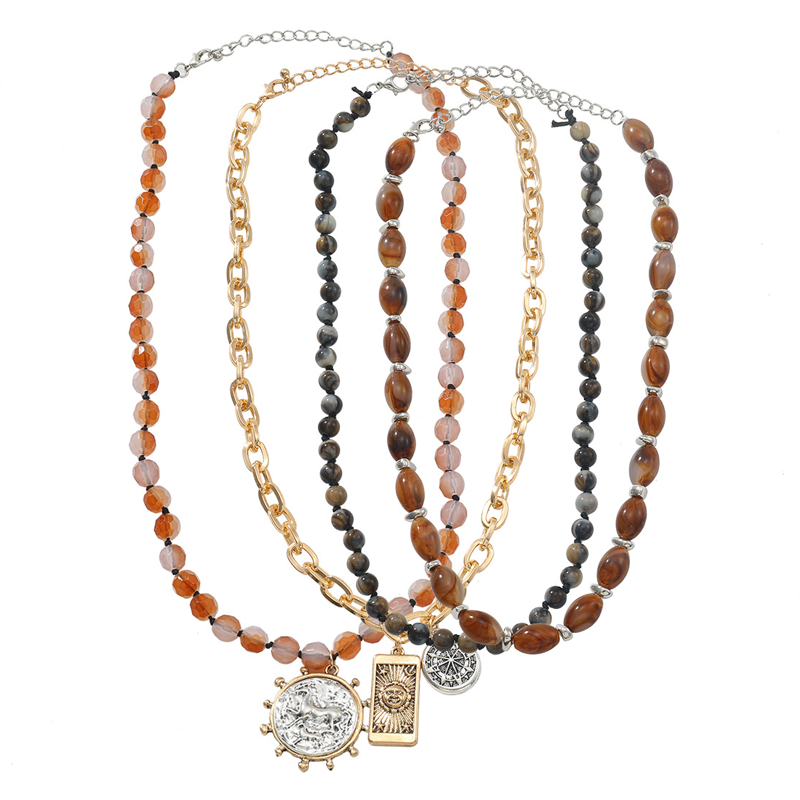 Retro Multi-Layer Beaded Necklace