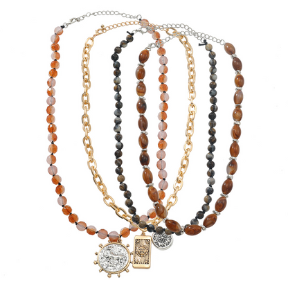 Retro Multi-Layer Beaded Necklace