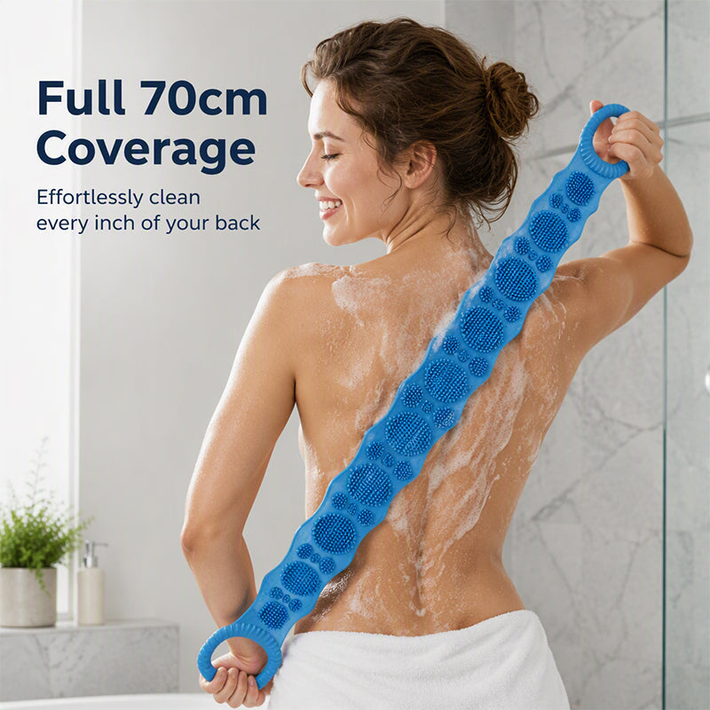 Silicone Double-Sided Bath Back Scrubber