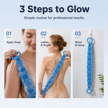 Silicone Double-Sided Bath Back Scrubber