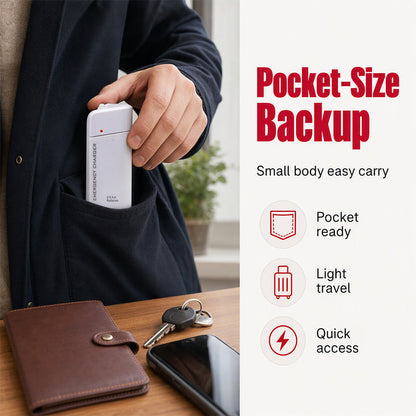 💥 BUY 1 GET 1 FREE + 50% OFF!🥳Portable Emergency Phone Charger AA Battery Powered Power Bank with LED Flashlight