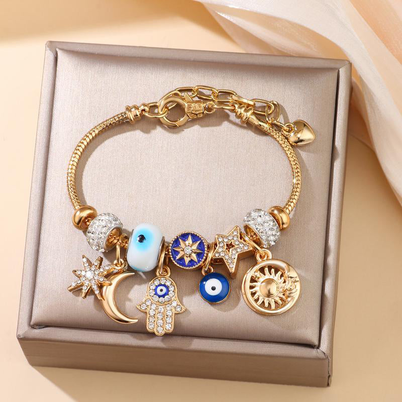 🌙 50% RABATT! ☀️ Celestiales Sonne-Mond-Charm-Armband – Feines Design, strahlende Akzente & zeitloser Stil – Perfektes Accessoire für jeden Anlass ✨