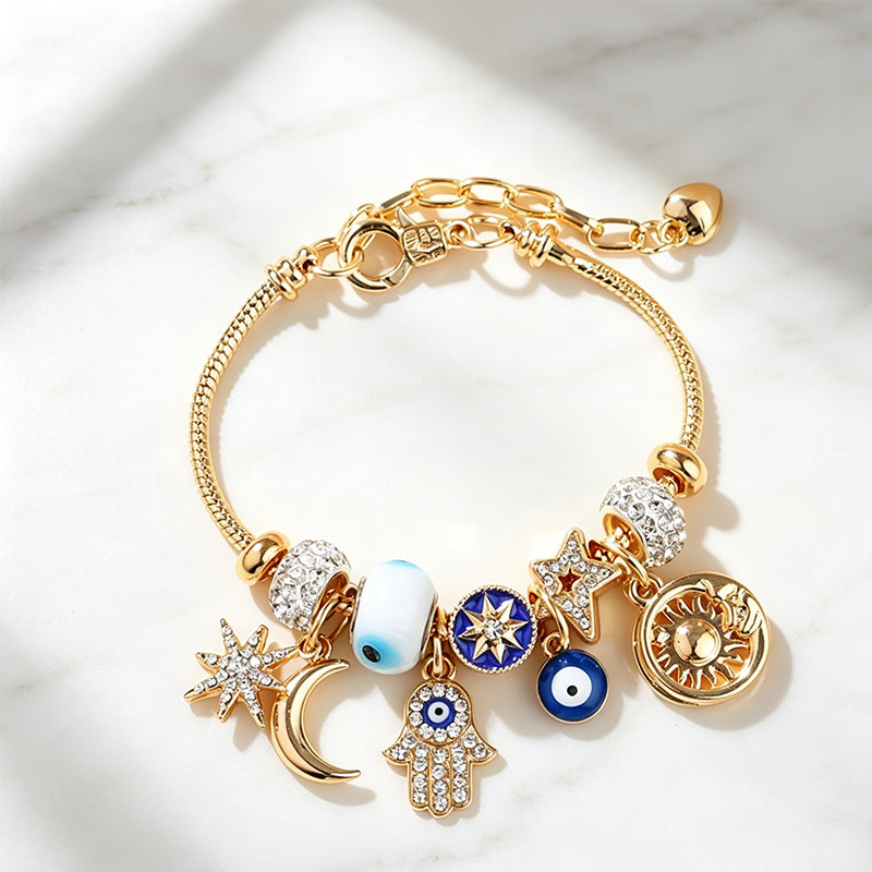🌙 50% RABATT! ☀️ Celestiales Sonne-Mond-Charm-Armband – Feines Design, strahlende Akzente & zeitloser Stil – Perfektes Accessoire für jeden Anlass ✨