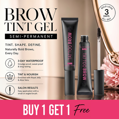 🏆 Last Day Special Price £9.99 ! 🔥Buy 1 Get 1 Free🎁Semi‑Permanent Long‑Lasting Waterproof Eyebrow Gel, Peel‑Off Tattoo Brow Tint Gel