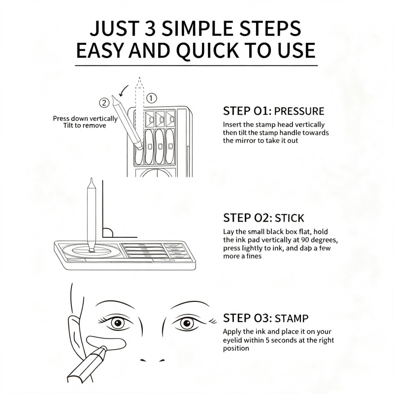 3-in-1 Eye Makeup Stamp Box