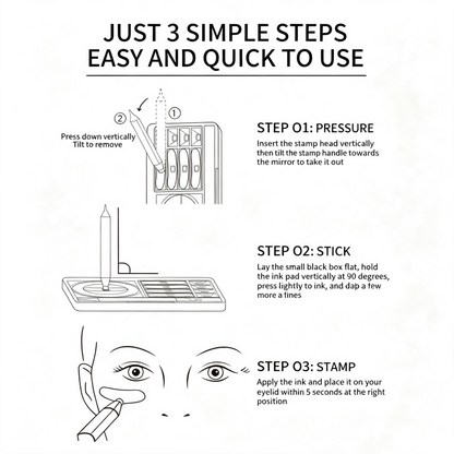 3-in-1 Eye Makeup Stamp Box