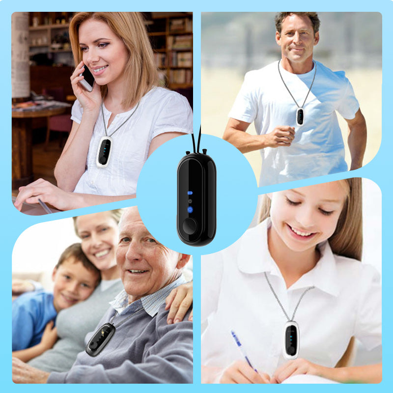 🌬️✨ Wearable Negative Ion Air Purifier – Fresh Air Everywhere You Go! 🍃💪