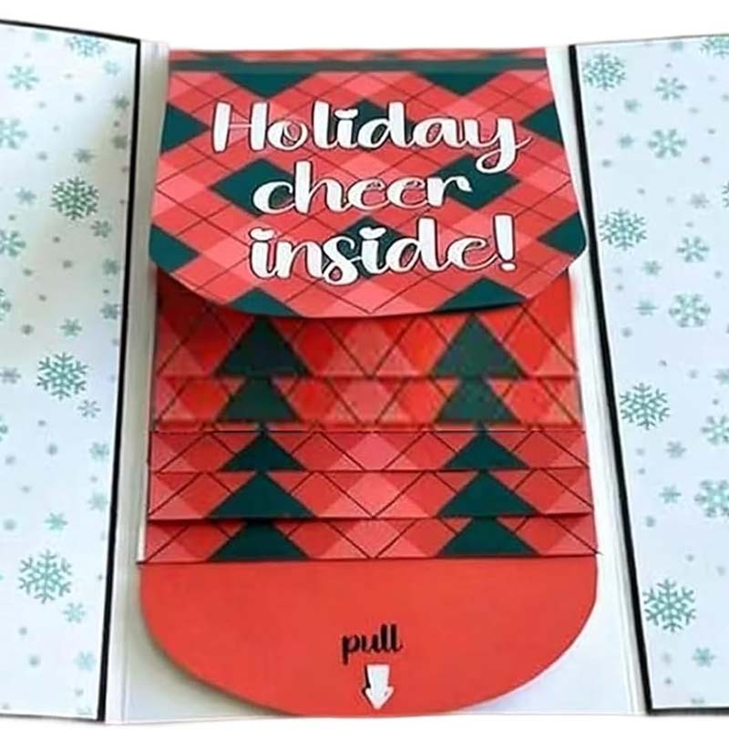 🎄Christmas Pre Sale￡6.99!!☃️Creative Christmas Waterfall Gift Card Booklet
