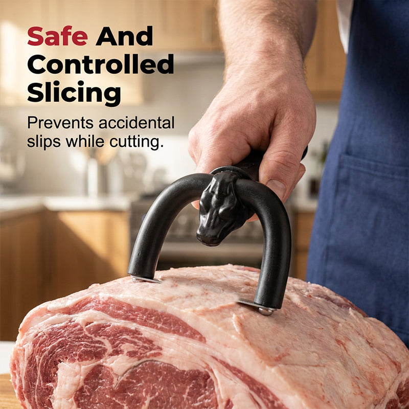 Handheld fat cutter for beef and pork