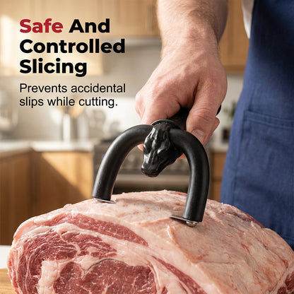 Handheld fat cutter for beef and pork