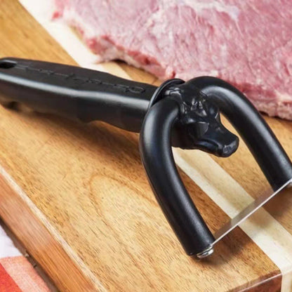 Handheld fat cutter for beef and pork