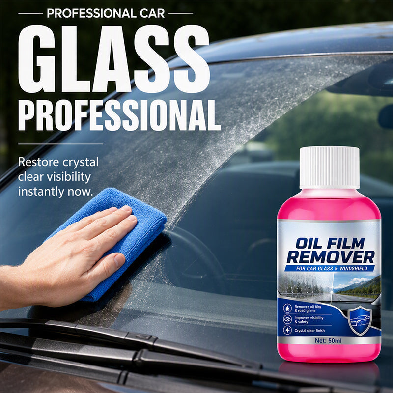 🏆 Last Day Special Price £7.99 ! 🔥Buy 2 Get 1 Free🔥 Car Glass Oil Film Remover Windshield Cleaner🚗