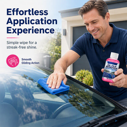 🏆 Last Day Special Price £7.99 ! 🔥Buy 2 Get 1 Free🔥 Car Glass Oil Film Remover Windshield Cleaner🚗