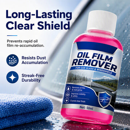🏆 Last Day Special Price £7.99 ! 🔥Buy 2 Get 1 Free🔥 Car Glass Oil Film Remover Windshield Cleaner🚗