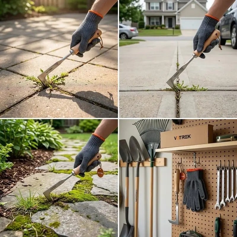 🏆 Last Day Special Price £9.99! 🌿Buy 2 Get 1 Free🎁 Patio Weeder Tool – Easily Clear Weeds From Paving Gaps