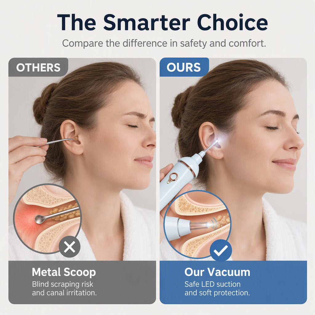 🔥HOT SALE 50% OFF🎁Electric Earwax Cleaner with LED Light