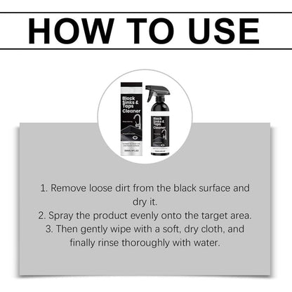 🥳2026 HOT SALE🥳💞50K+ SOLD! 🚿💧 50% OFF! Limescale Cleaner Spray for Black Sinks & Taps – Citric acid formula dissolves stubborn water stains & mineral buildup. No-scrub, safe for matte finishes – restore brilliant shine! 🛁✨
