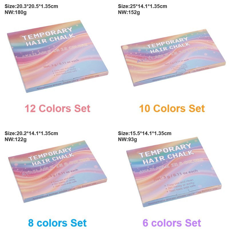 Temporary Hair Chalk Set for Girls