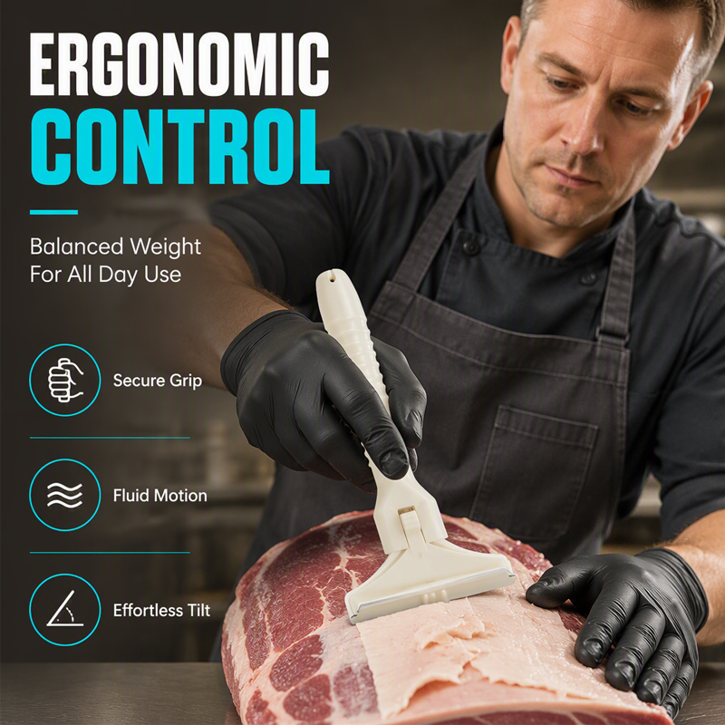 🥩🔥 48% OFF! Stainless Steel Meat Scraper – Easy Fat & Fascia Removal Tool for Beef & Pork 🔪✨