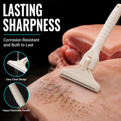 🥩🔥 48% OFF! Stainless Steel Meat Scraper – Easy Fat & Fascia Removal Tool for Beef & Pork 🔪✨