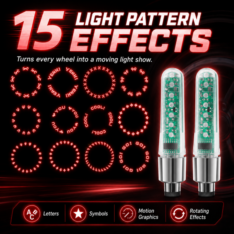🚲Waterproof Bike Tire Valve Stem Lights✨