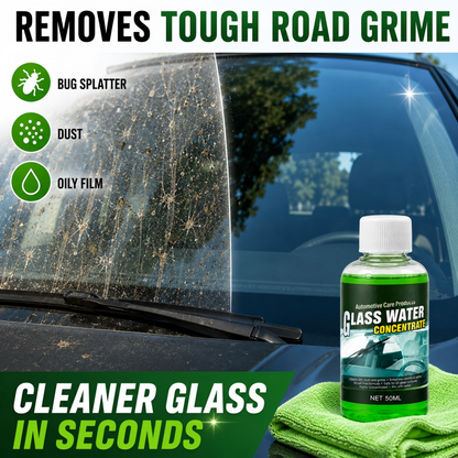 🥳2026 HOT SALE🥳💞50K+ SOLD! 💧✨ 47% OFF! Glass Concentrate – 10ml makes 1L, cuts bugs & grime, streak-free. 1 bottle = 50L. From £9.99 – lowest price online! 🚗💪