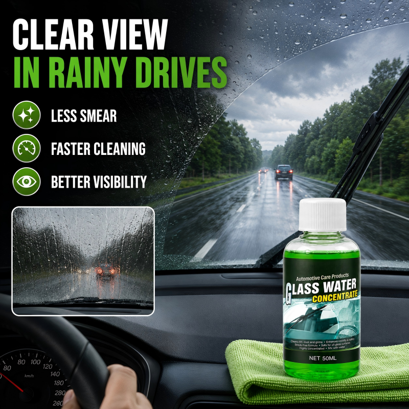 🥳2026 HOT SALE🥳💞50K+ SOLD! 💧✨ 47% OFF! Glass Concentrate – 10ml makes 1L, cuts bugs & grime, streak-free. 1 bottle = 50L. From £9.99 – lowest price online! 🚗💪