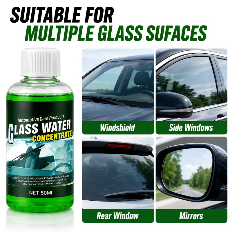 🥳2026 HOT SALE🥳💞50K+ SOLD! 💧✨ 47% OFF! Glass Concentrate – 10ml makes 1L, cuts bugs & grime, streak-free. 1 bottle = 50L. From £9.99 – lowest price online! 🚗💪