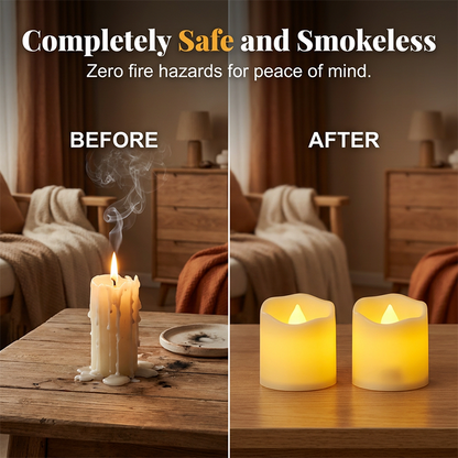 ⏳Limited-time 50% off⏰Warm Flickering Flameless LED Candles🕯️💡