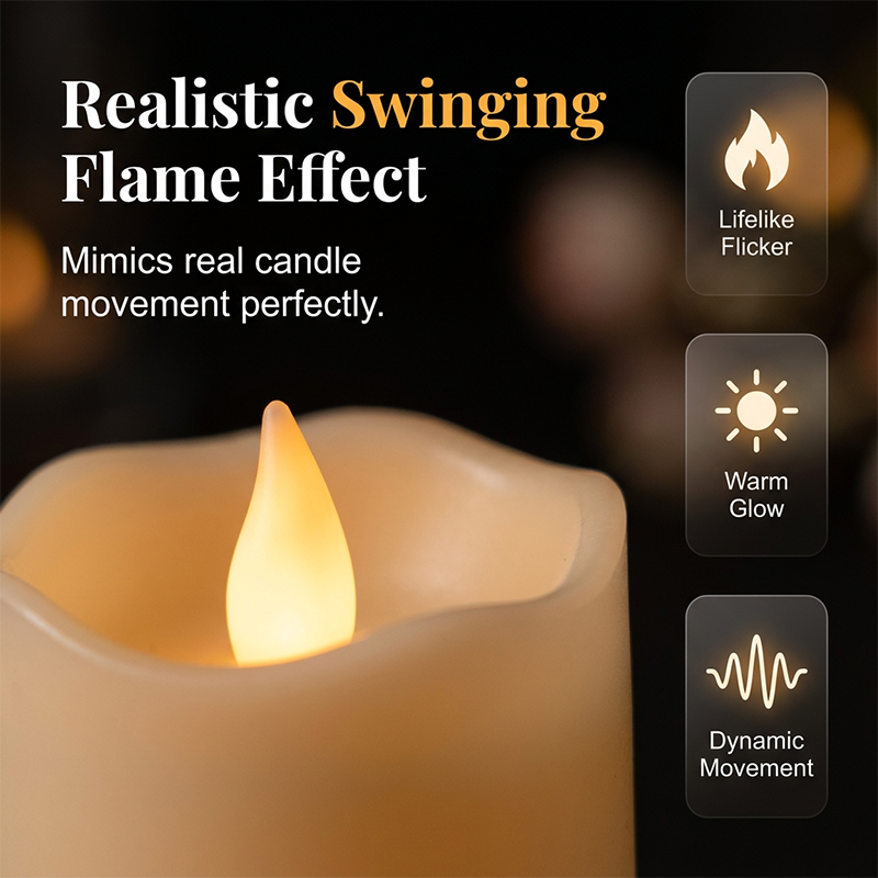 ⏳Limited-time 50% off⏰Warm Flickering Flameless LED Candles🕯️💡
