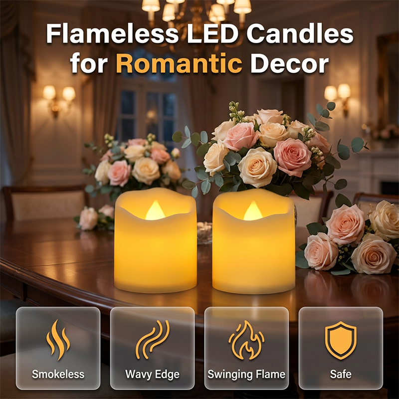 ⏳Limited-time 50% off⏰Warm Flickering Flameless LED Candles🕯️💡