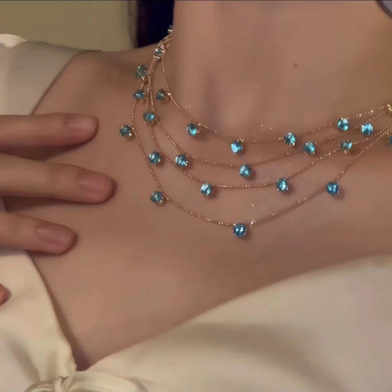 💎 47% OFF! ✨ Multi-Layered Pendant Necklace – Sparkling & elegant 💖