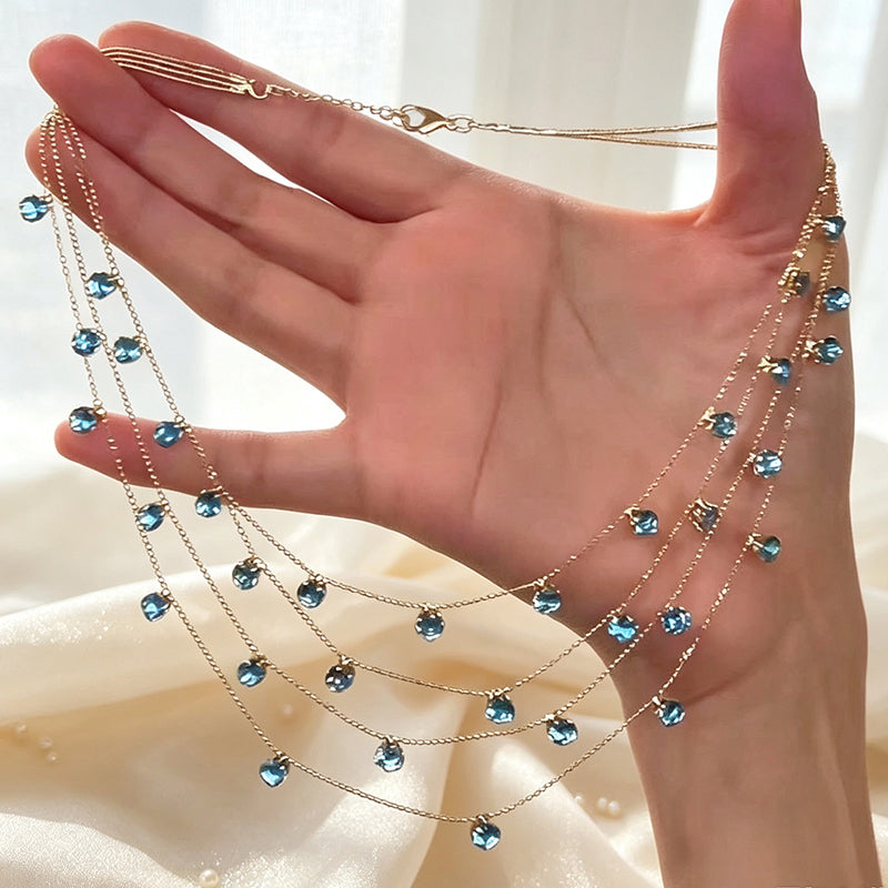 💎 47% OFF! ✨ Multi-Layered Pendant Necklace – Sparkling & elegant 💖