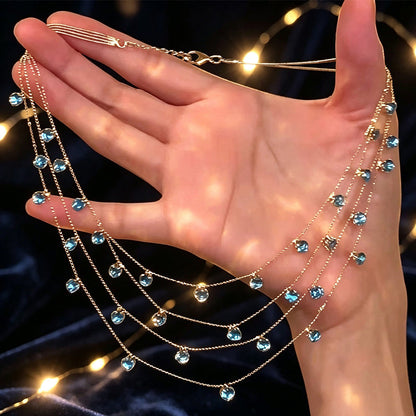 💎 47% OFF! ✨ Multi-Layered Pendant Necklace – Sparkling & elegant 💖