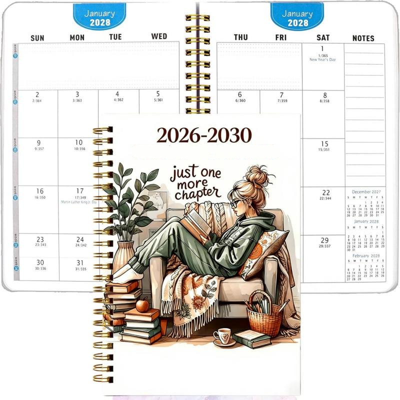 ⏰📚 2026–2030 5-Year Planner | Long-Term Monthly Organizer & Goal Planning Log Book for Work, School & Everyday Life