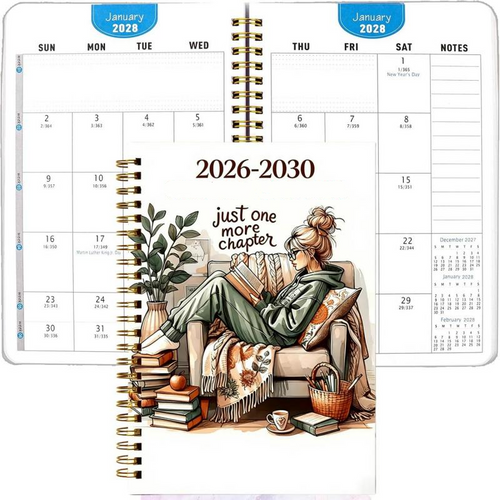 ⏰📚 2026–2030 5-Year Planner | Long-Term Monthly Organizer & Goal Planning Log Book for Work, School & Everyday Life