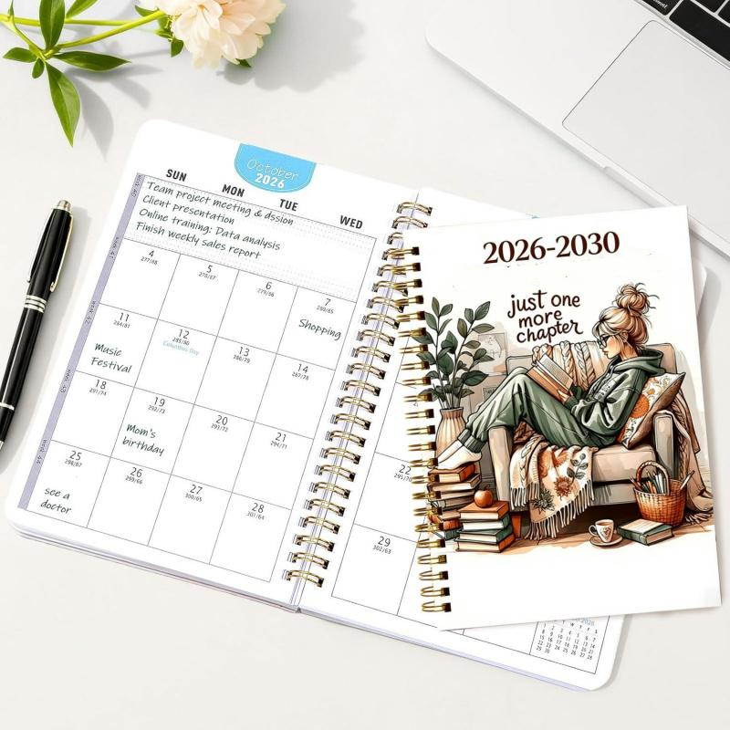 ⏰📚 2026–2030 5-Year Planner | Long-Term Monthly Organizer & Goal Planning Log Book for Work, School & Everyday Life