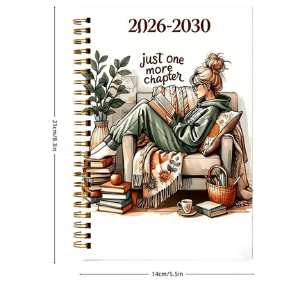 ⏰📚 2026–2030 5-Year Planner | Long-Term Monthly Organizer & Goal Planning Log Book for Work, School & Everyday Life