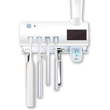 ❄️Summerfresh 50% OFF!✨3-in-1 Smart Toothbrush Station – UV Sanitising, Family Storage & Toothpaste Dispensing